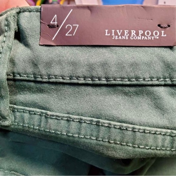 Liverpool Size 4/27 ankle skinny jeans in Green - Picture 3 of 6